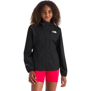 THE NORTH FACE Girls’ Antora Rain Jacket | Waterproof, Breathable, 3-piece Hood, Secure Zip Hand Pocket(Tnf Black/Tnf Black)