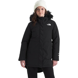 THE NORTH FACE Girls’ Arctic Parka | Waterproof Winter Jacket With Waterfowl Down Insulation, Fleece Lined Hood(Tnf Black)
