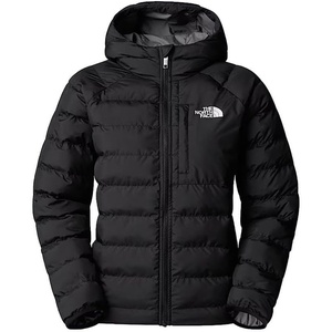 THE NORTH FACE Girls’ Reversible Perrito Hooded Jacket – Lightweight & Water Resistant Winter Coat, Synthetic Insulation(Black)