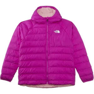 THE NORTH FACE Girls’ Reversible Perrito Hooded Jacket – Lightweight & Water Resistant Winter Coat, Synthetic Insulation(Deep Mulberry)