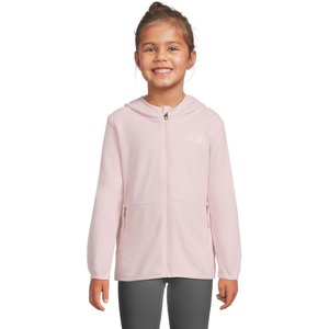 THE NORTH FACE Kids’ Glacier Lightweight Full Zip Hooded Jacket | Fleece Top With 3 Piece Hood, Secure-zip Hand Pockets(Pale Blossom)