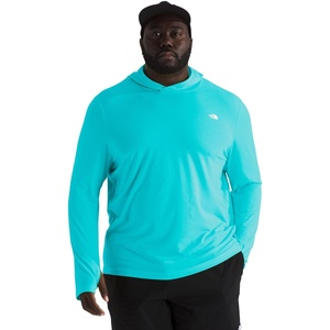 THE NORTH FACE Men’s Adventure Sun Hoodie | Light & Breathable With Upf 40+ Sun Protection & 3-piece Hood(Galactic Blue)
