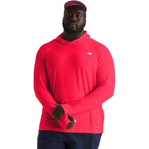 THE NORTH FACE Men’s Adventure Sun Hoodie | Light & Breathable With Upf 40+ Sun Protection & 3-piece Hood(Hibiscus)
