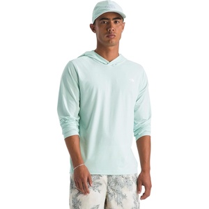THE NORTH FACE Men’s Adventure Sun Hoodie | Light & Breathable With Upf 40+ Sun Protection & 3-piece Hood(Opal Frost)