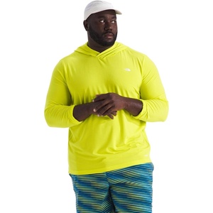 THE NORTH FACE Men’s Adventure Sun Hoodie | Light & Breathable With Upf 40+ Sun Protection & 3-piece Hood(Sulphur Spring Green)