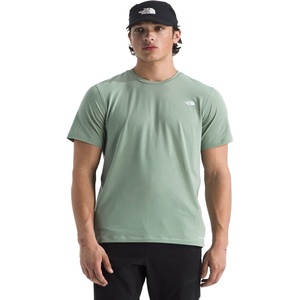 THE NORTH FACE Men’s Adventure Tee | Lightweight & Stretchy Shirt With Set-in Sleeves & Heat Transfer Logo(Slate Moss)