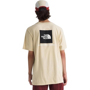 THE NORTH FACE Men’s Core Box NSE Short Sleeve Tee | Branded T-shirt With a Ribbed Collar(Gravel)