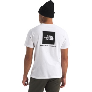 THE NORTH FACE Men’s Core Box NSE Short Sleeve Tee | Branded T-shirt With a Ribbed Collar(Tnf White)