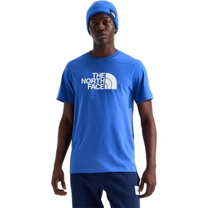THE NORTH FACE Men’s Core Half Dome Short-sleeve Tee | Regular Fit Cotton Shirt With Graphic Design & Ribbed Collar(Active Blue)