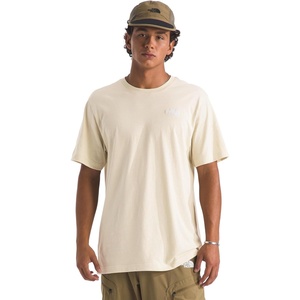 THE NORTH FACE Men’s Evolution Simple Dome Short-sleeve Tee (Standard & Big Size) | Cotton Shirt With the Classic Logo(Desert Stone)
