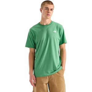 THE NORTH FACE Men’s Evolution Simple Dome Short-sleeve Tee (Standard & Big Size) | Cotton Shirt With the Classic Logo(Dimmed Algae)