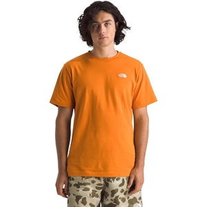 THE NORTH FACE Men’s Evolution Simple Dome Short-sleeve Tee (Standard & Big Size) | Cotton Shirt With the Classic Logo(Dust Orange)
