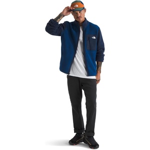 THE NORTH FACE Men’s Yumiori Full Zip Jacket | Lightweight Fleece Coat With Embroidered Logo, Zip Pockets(Estate Blue/Summit Navy/Summit Navy)