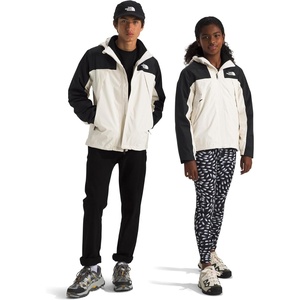 THE NORTH FACE Teen Antora Triclimate Jacket | Waterproof Shell, Inner Fleece Layer, Adjustable Hood With Rain Guard Tunnel(White Dune)