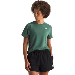 THE NORTH FACE Women’s Adventure Tee | Short-sleeve Crewneck With Moisture Wicking Fabric, Set-in Sleeves(Duck Green)