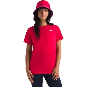 THE NORTH FACE Women’s Adventure Tee | Short-sleeve Crewneck With Moisture Wicking Fabric, Set-in Sleeves(Hibiscus)