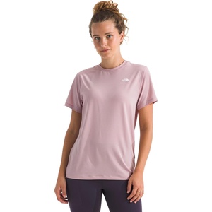 THE NORTH FACE Women’s Adventure Tee | Short-sleeve Crewneck With Moisture Wicking Fabric, Set-in Sleeves(Metal Pink)
