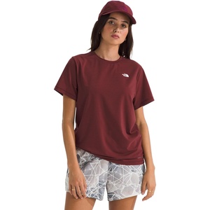 THE NORTH FACE Women’s Adventure Tee | Short-sleeve Crewneck With Moisture Wicking Fabric, Set-in Sleeves(Sumac)