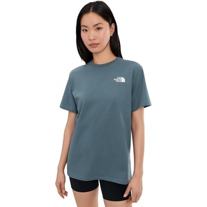THE NORTH FACE Women’s Evolution Box NSE Short-sleeve Tee | Regular Fit Cotton T-shirt With Logo Graphics(Granite Grey)
