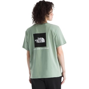 THE NORTH FACE Women’s Evolution Box NSE Short-sleeve Tee | Regular Fit Cotton T-shirt With Logo Graphics(Slate Moss)