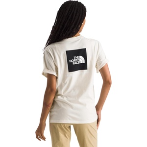 THE NORTH FACE Women’s Evolution Box NSE Short-sleeve Tee | Regular Fit Cotton T-shirt With Logo Graphics(White Dune)