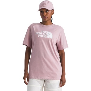 THE NORTH FACE Women’s Evolution Short Sleeve Half Dome Tee | Everyday Cotton Shirt With a Logo Graphic(Metal Pink)