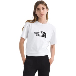 THE NORTH FACE Women’s Evolution Short Sleeve Half Dome Tee | Everyday Cotton Shirt With a Logo Graphic(Tnf White/Tnf Black)