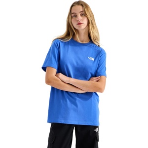 THE NORTH FACE Women’s Evolution Simple Dome Relaxed Short-sleeve Tee | Cotton T-shirt With Classic Embroidered Logo(Active Blue)