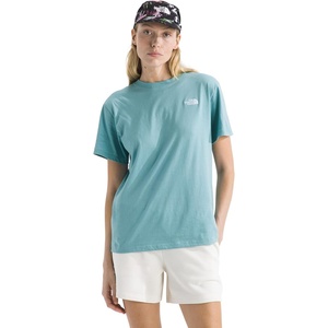THE NORTH FACE Women’s Evolution Simple Dome Relaxed Short-sleeve Tee | Cotton T-shirt With Classic Embroidered Logo(Blue Eclipse)