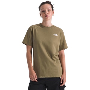 THE NORTH FACE Women’s Evolution Simple Dome Relaxed Short-sleeve Tee | Cotton T-shirt With Classic Embroidered Logo(Cedar)