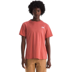 THE NORTH FACE Women’s Evolution Simple Dome Relaxed Short-sleeve Tee | Cotton T-shirt With Classic Embroidered Logo(Mars Dust)