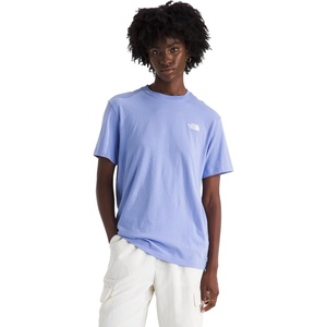THE NORTH FACE Women’s Evolution Simple Dome Relaxed Short-sleeve Tee | Cotton T-shirt With Classic Embroidered Logo(Periwinkle Glow)
