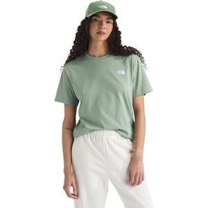 THE NORTH FACE Women’s Evolution Simple Dome Relaxed Short-sleeve Tee | Cotton T-shirt With Classic Embroidered Logo(Slate Moss)