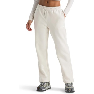 THE NORTH FACE Women’s Evolution Simple Dome Straight Leg Pant | Elastic Waistband With Drawcord, Pockets, Embroidered(White Dune)