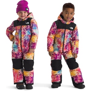 The North Face Baby Freedom Snow Suit(Radiant Poppy Blowing Wind Print)
