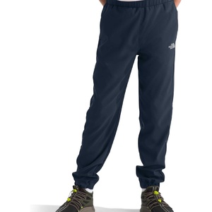 The North Face Boys’ On The Trail Pant – Moisture Wicking, Water Repellent, Elastic Waistband with Drawcord, Zip Back Pocket(Summit Navy/Silver Reflective)