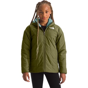 The North Face Girls’ Reversible Shasta Short Parka(Forest Olive)