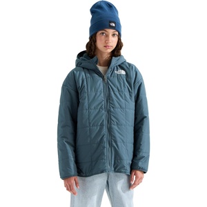 The North Face Girls’ Reversible Shasta Short Parka(Granite Grey)