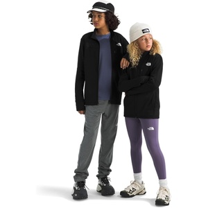 The North Face Kids’ Hike Midlayer Full Zip Jacket | Lightweight Outerwear for Boys & Girls’, Secure-zip Chest Pocket(Tnf Black)