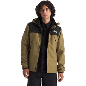 The North Face Men’s Antora Triclimate Jacket – Waterproof Shell, Warm Inner Fleece Layer, Adjustable Hood With Drawcord(Cedar/Tnf Black)