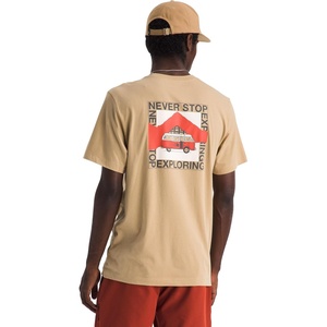 The North Face Men’s Escape the City Short-Sleeve Tee – Casual Stylish Graphic T-Shirt, Regular Fit, Soft Cotton Fabric(Khaki Stone)