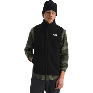 The North Face Men’s Glacier Fleece Vest | Zippered Hand Pockets & Stretch Binding on the Collar, Armhole & Hem(Tnf Black)