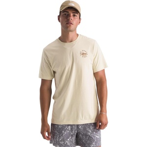 The North Face Men’s Sunrise Escape Regular Short Sleeve Tee – Casual Graphic T-Shirt, Regular Fit, Soft Cotton Fabric(Desert Stone)