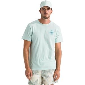 The North Face Men’s Sunrise Escape Regular Short Sleeve Tee – Casual Graphic T-Shirt, Regular Fit, Soft Cotton Fabric(Opal Frost)