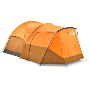 The North Face Tents Wawona 6 Tent | Six-Person Camping Tent, Water Repellent, Spacious & Easy to Set Up, Attached Vestibule Area(Light Exuberance Orange/Timber Tan/New Taupe Green)
