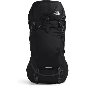 The North Face Terra 55 Backpack – Unisex Hiking Pack, Cinch-Top Opening with Zipper, Pole & Ice Axe Attachments, TNF Black/Asphalt Grey-NPF, Small/Medium(Tnf Black/Asphalt Grey-npf)