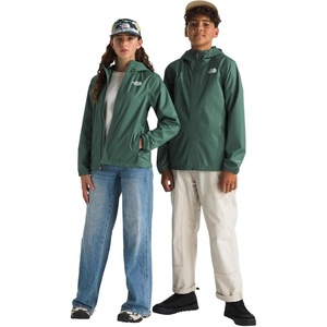 The North Face Unisex Kids Zipline Rain Jacket – Waterproof Rain Coat, Secure Zip Pockets, Weather Ready Hood(Duck Green)