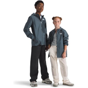 The North Face Unisex Kids Zipline Rain Jacket – Waterproof Rain Coat, Secure Zip Pockets, Weather Ready Hood(Granite Grey)