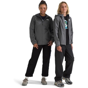 The North Face Unisex Kids Zipline Rain Jacket – Waterproof Rain Coat, Secure Zip Pockets, Weather Ready Hood(Smoked Pearl)