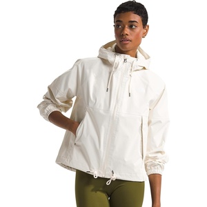 The North Face Womens Antora Rain Hoodie (Standard & Plus Size)(White Dune)